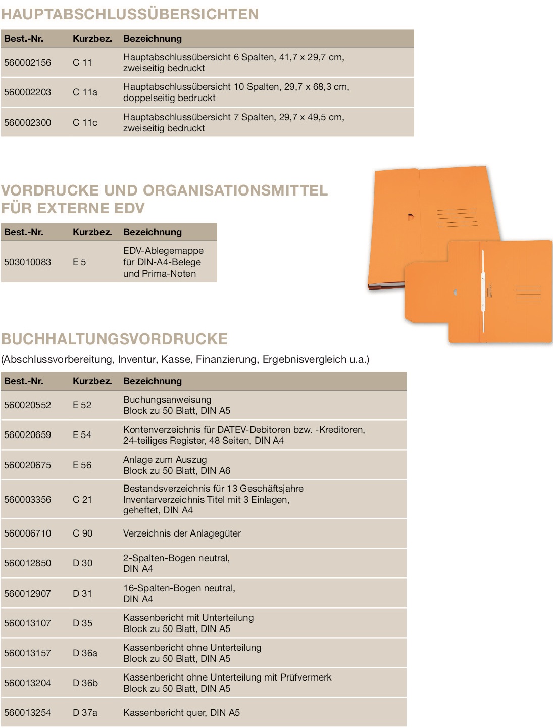 Steuerformulare